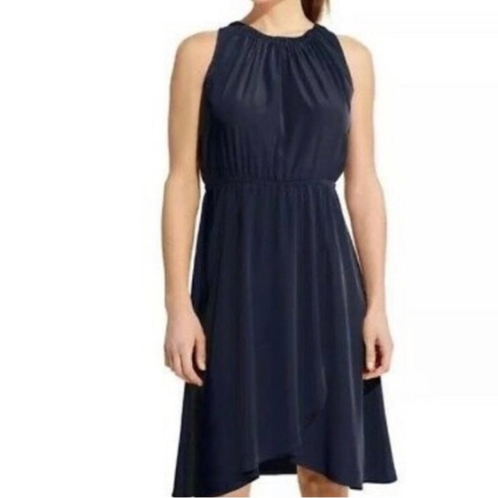 Athleta Martinique Tassel Summer Travel Faux Wrap Skirt Dress, Medium